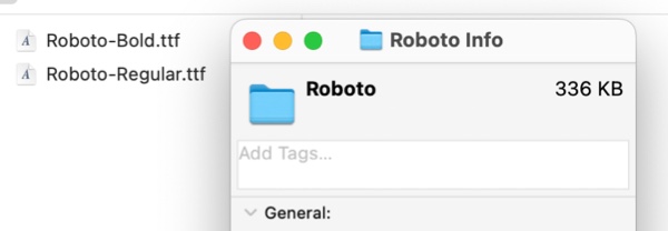 The capacity of Roboto Web Fonts