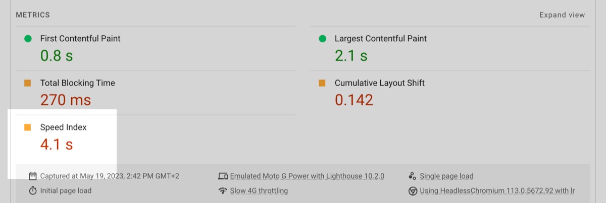 Deploying a headless CMS made with Sanity.io on Netlify's free plan and measuring page speed in Japan (3rd)-4.1s